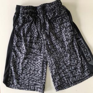 Under Armour Grey Boys Athletic Shorts
